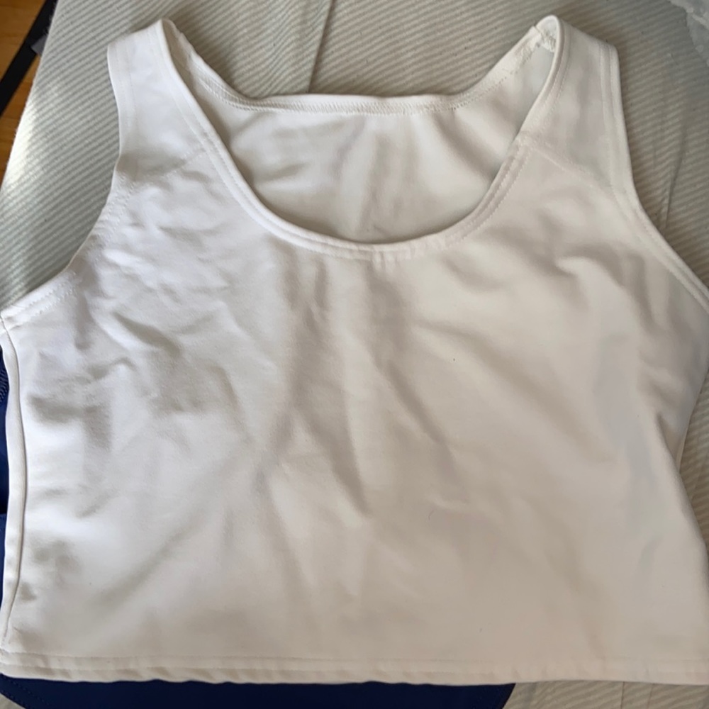 White half length chest binder